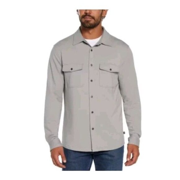 GAP Shirt Size Large Classic Long Sleeved Pockets Gray Mens - Picture 1 of 4